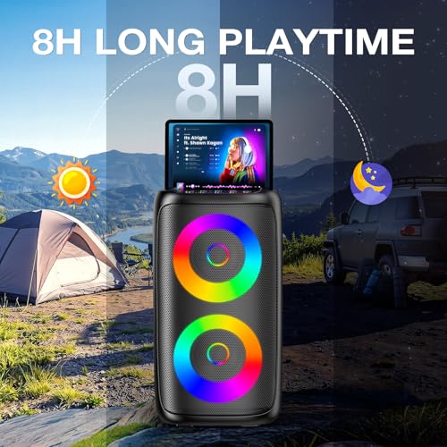 Thumbnail 3 de Dislocati Karaoke Machine 2 with 2 Wireless Microphones — 20W Bluetooth Speaker