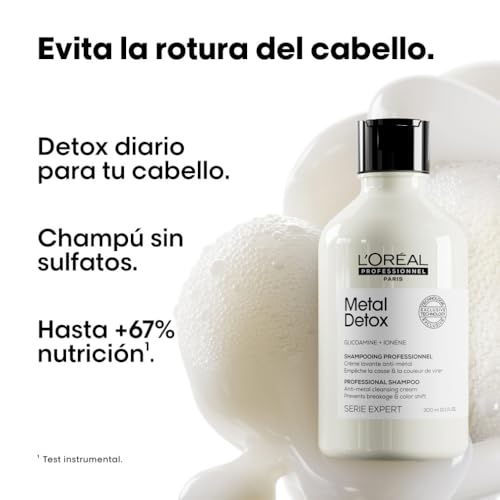 Detalle 2 de L'Oréal Professionnel Champú Metal Detox 300 ml
