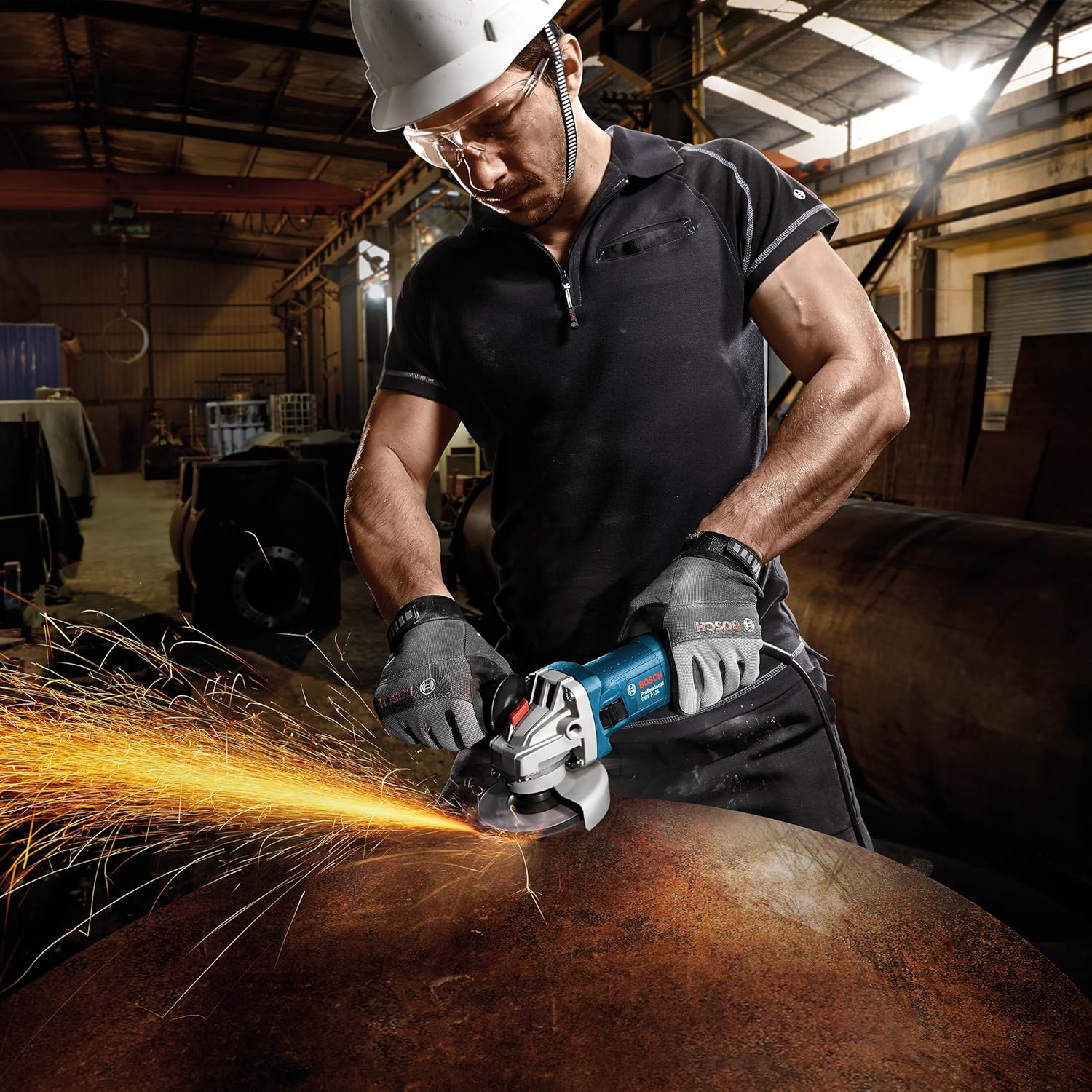 Thumbnail 3 de Bosch Professional GWS 7-115 E: smerigliatrice angolare da 720 W, ergonomica e versatile