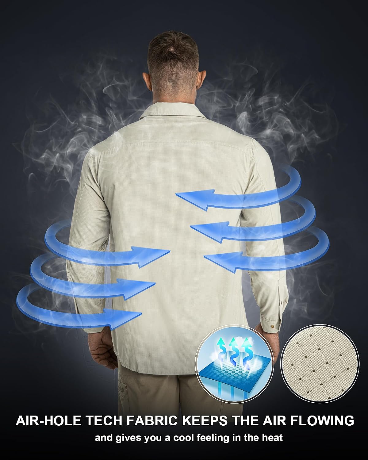 Detalle 2 de 33,000ft UV Protection Safari Shirt UPF50+