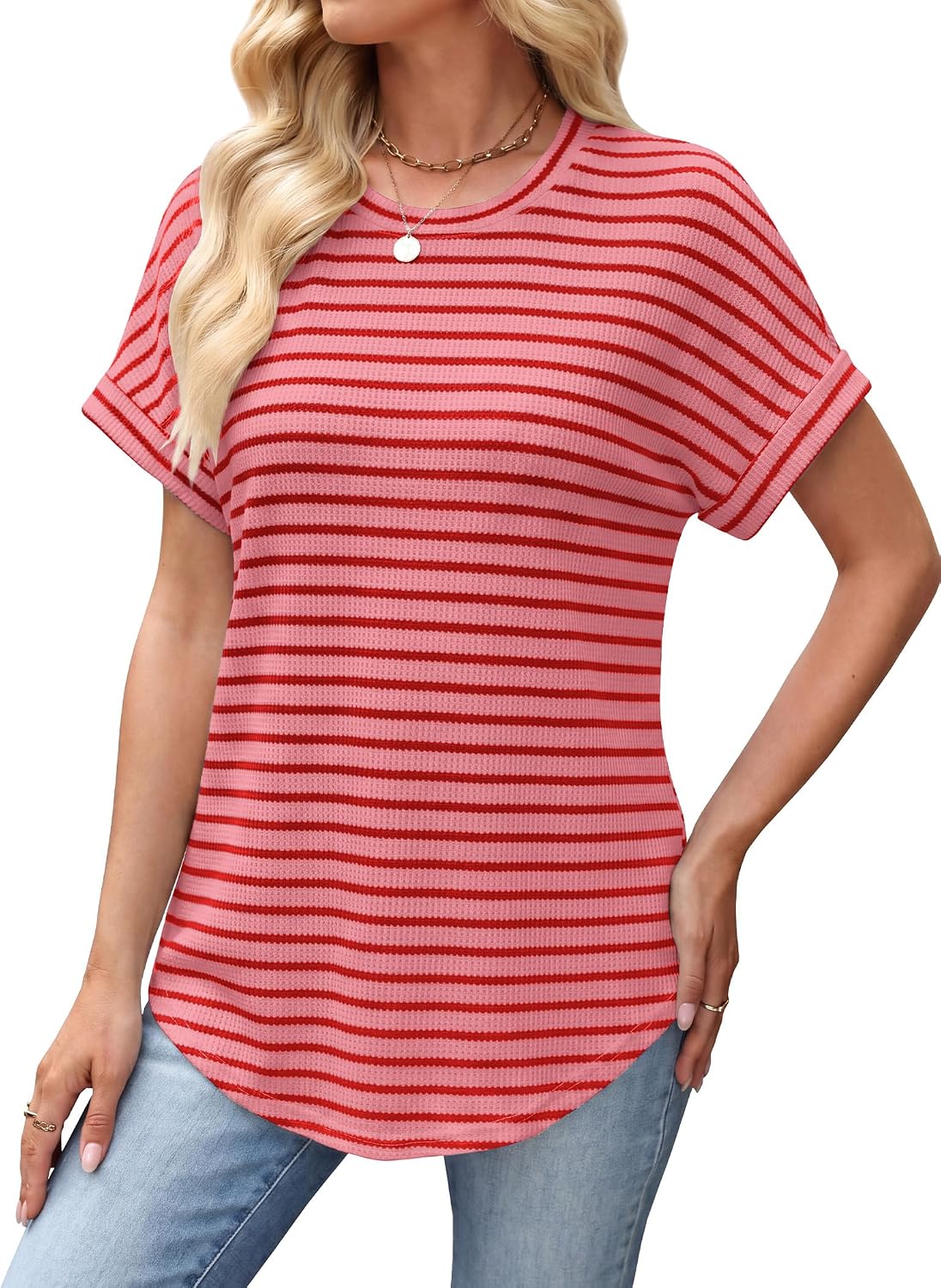 Detalle 2 de Sampeel Women's Waffle-Knit Top