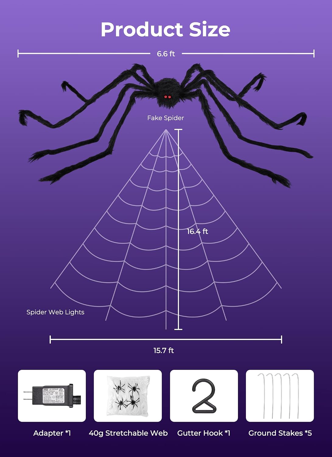 Thumbnail 6 de Brightown Spider Web Lights 255 LEDs