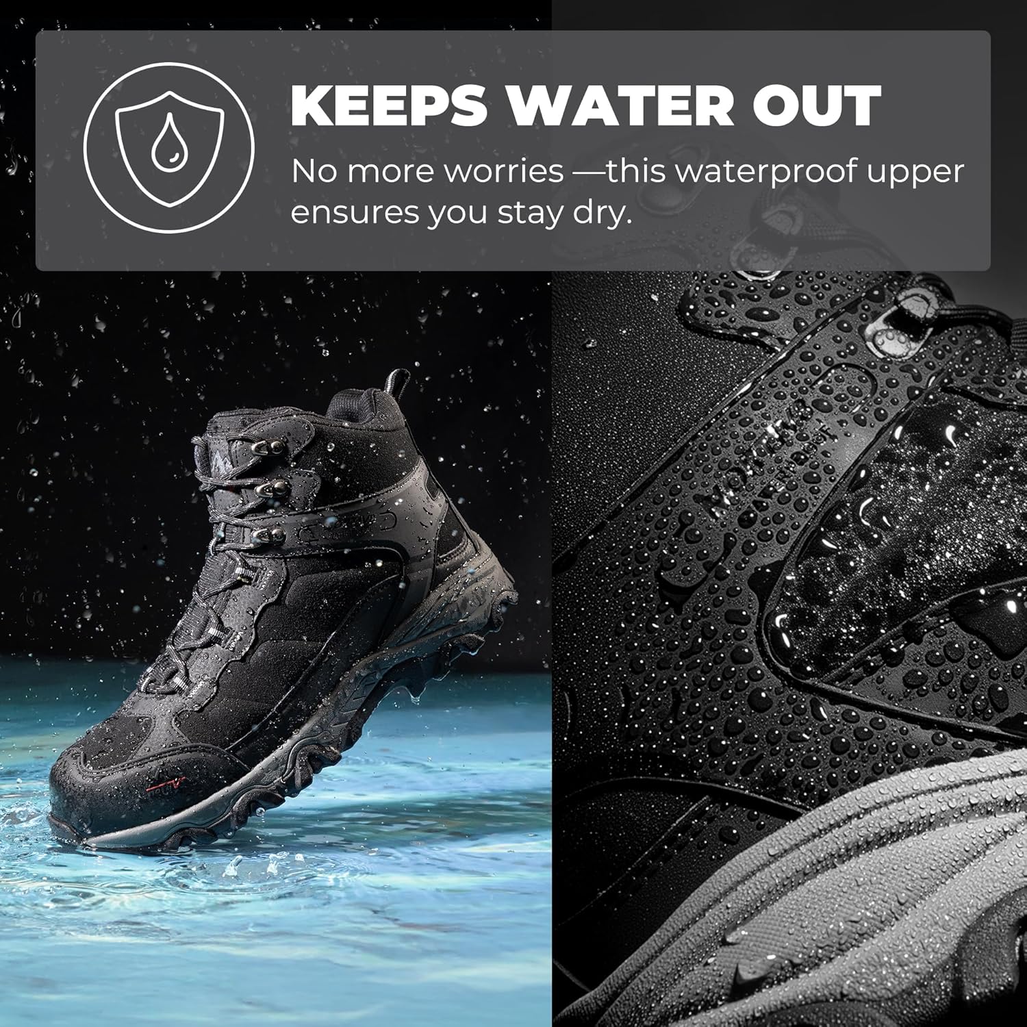 Thumbnail 5 de NORTIV 8 Waterproof Steel Toe Boots for Men – Paladin-Steel