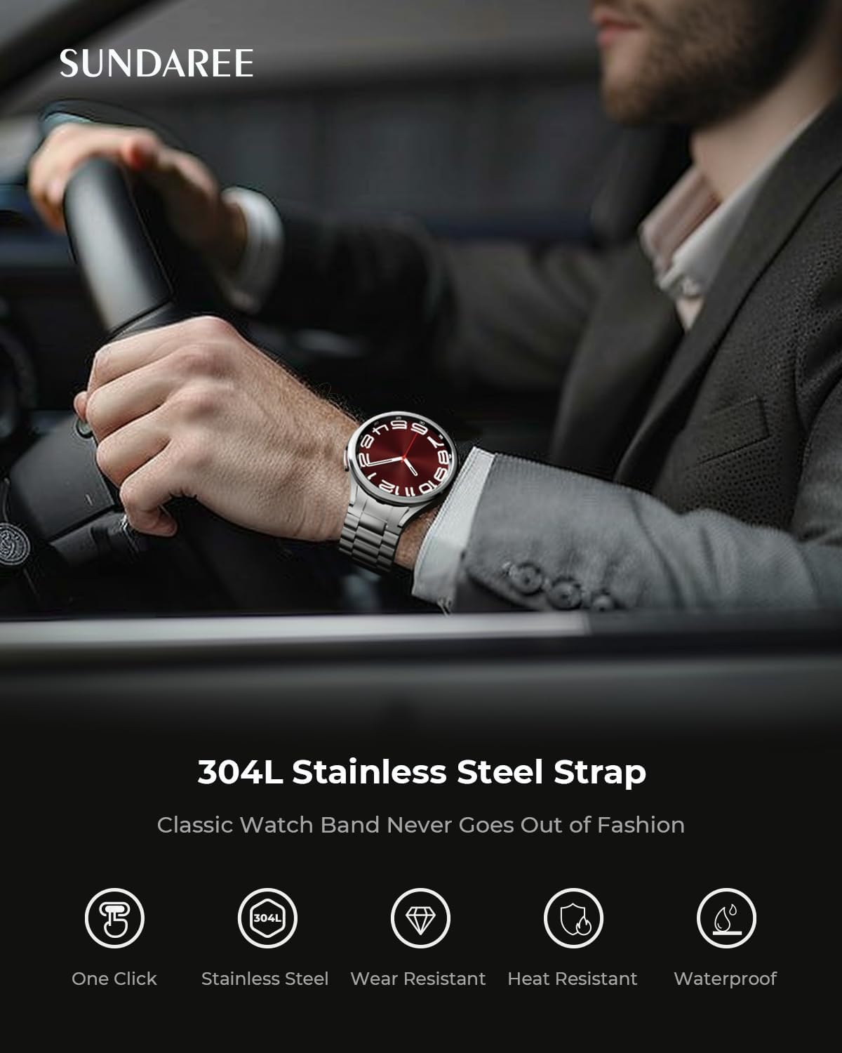 Detalle de SUNDAREE One Click Strap for Galaxy Watch 7