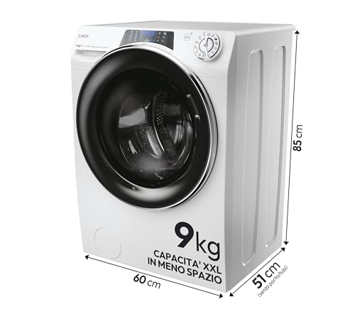 Detalle de Candy RapidÓ PRO Lavatrice 9 kg 1400 Giri/min Bianco RP496DWMB12/1-S