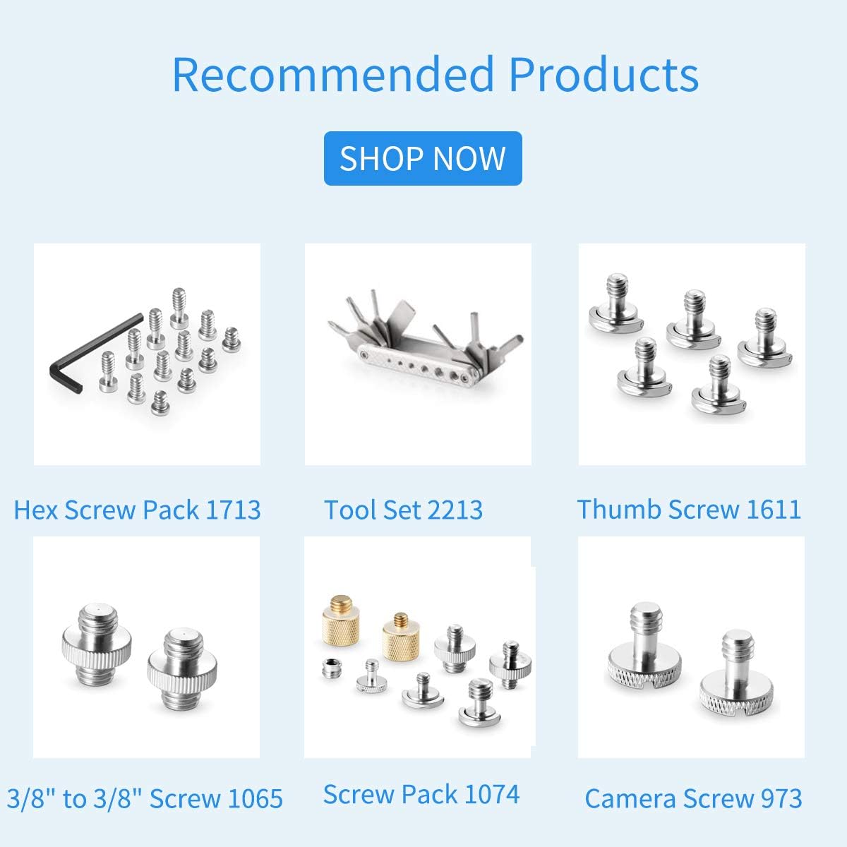 Thumbnail 6 de SMALLRIG 1/4" à 3/8" Filetage Vis Adapteur Lot de 5 Pièces 1610