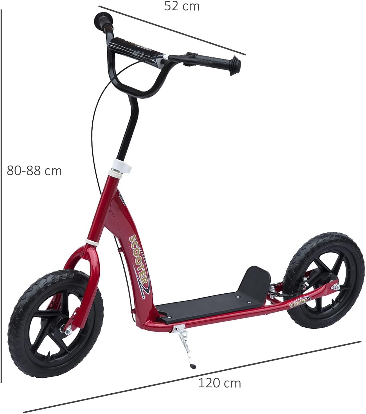 Thumbnail 6 de HOMCOM Patinete 12 pulgadas para niños 50 kg