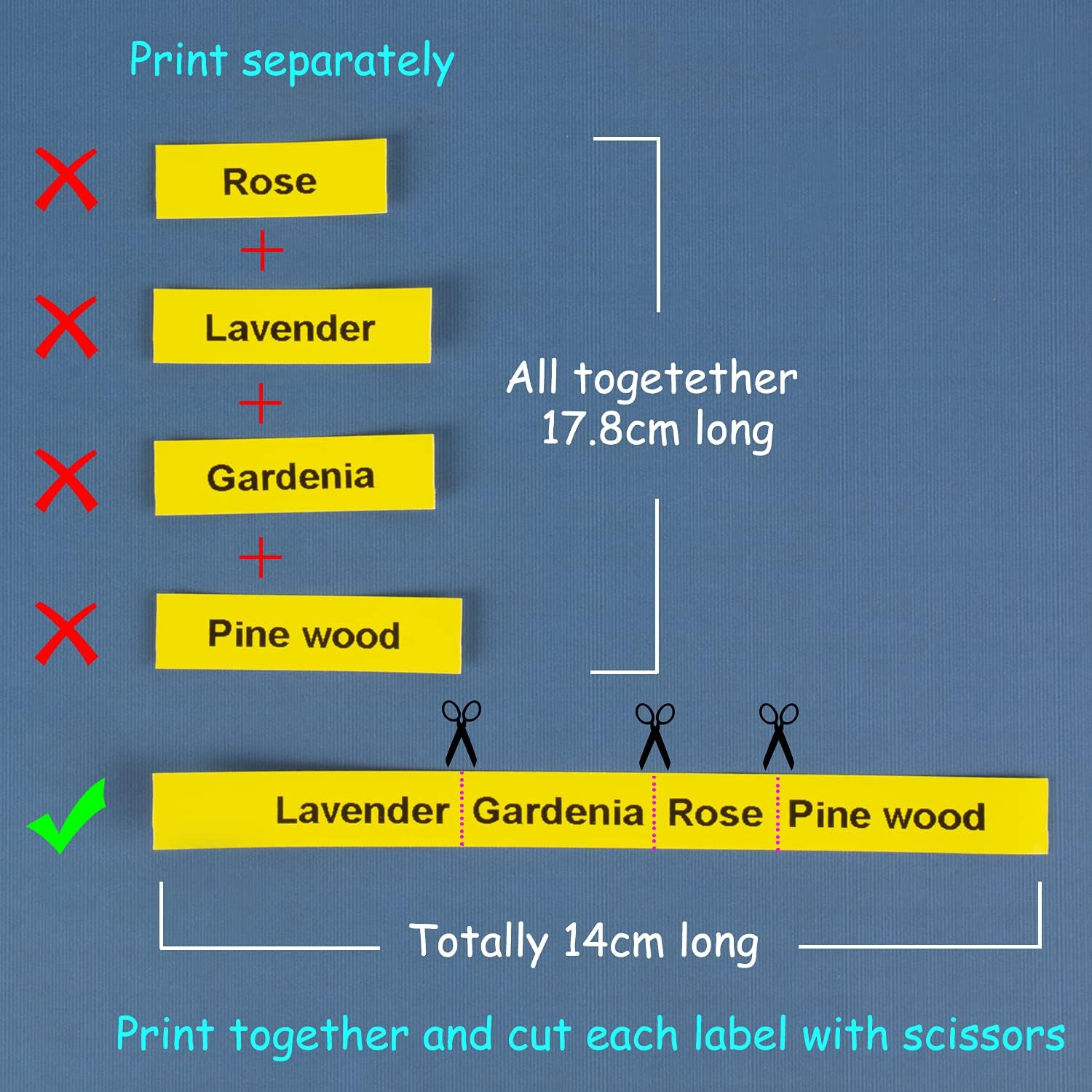 Thumbnail 6 de 8er Set kompatible Hehua Dymo LetraTag Etikettenbänder (12 mm x 4 m) für XR & LT-Modelle