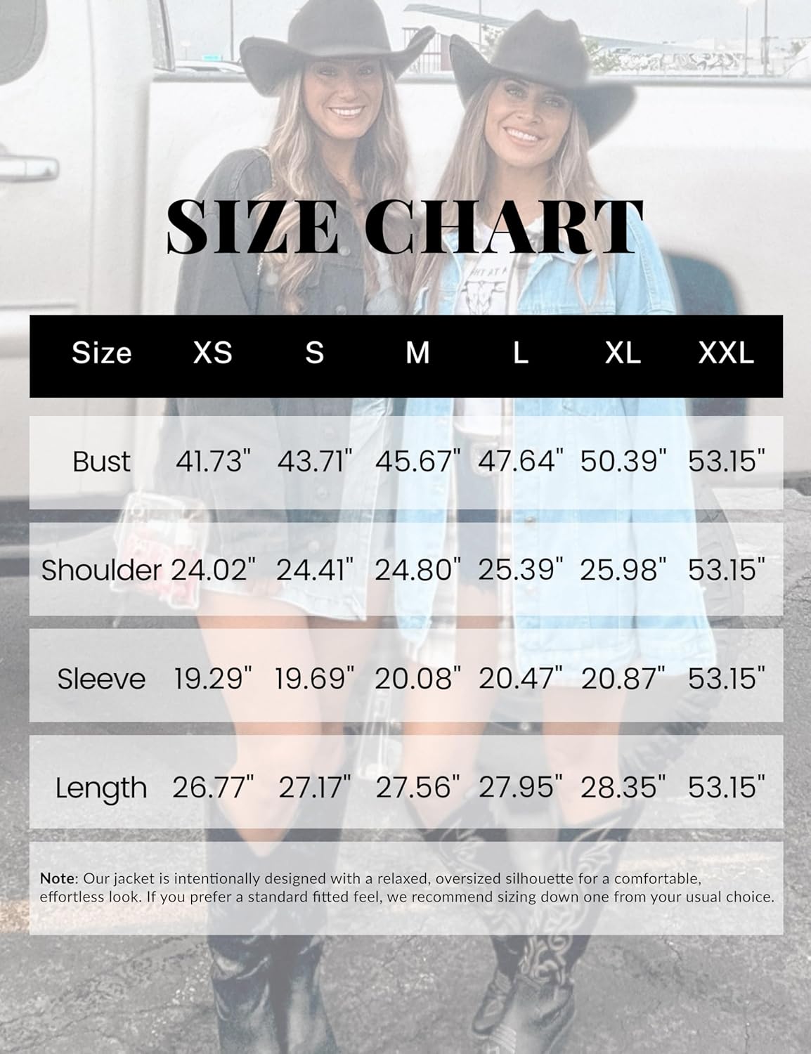 Thumbnail 4 de Omoone Oversized Jean Jacket for Women