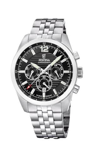 Detalle de Festina Montre Homme Analogique en Acier Inoxydable 316L F20742/3 – Argentée