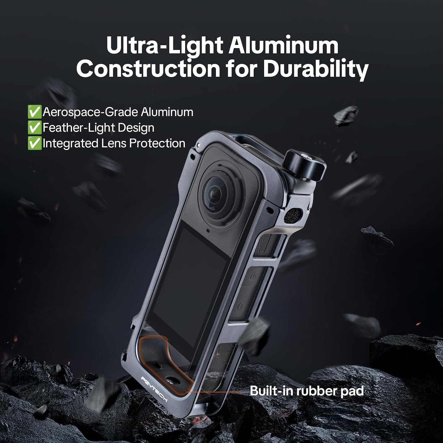 Detalle 2 de PGYTECH Kamera-Käfig für Insta360 X4 Air