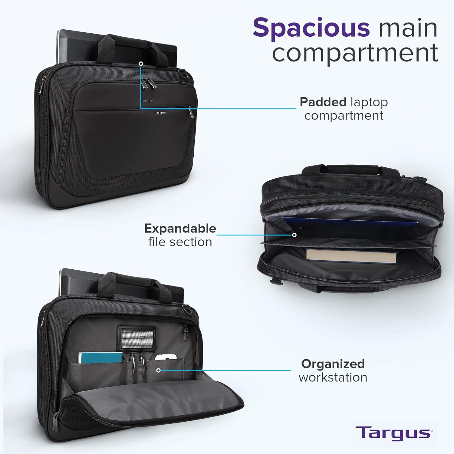Thumbnail 5 de Targus CityLite Briefcase for 15.6-inch Laptop 💼