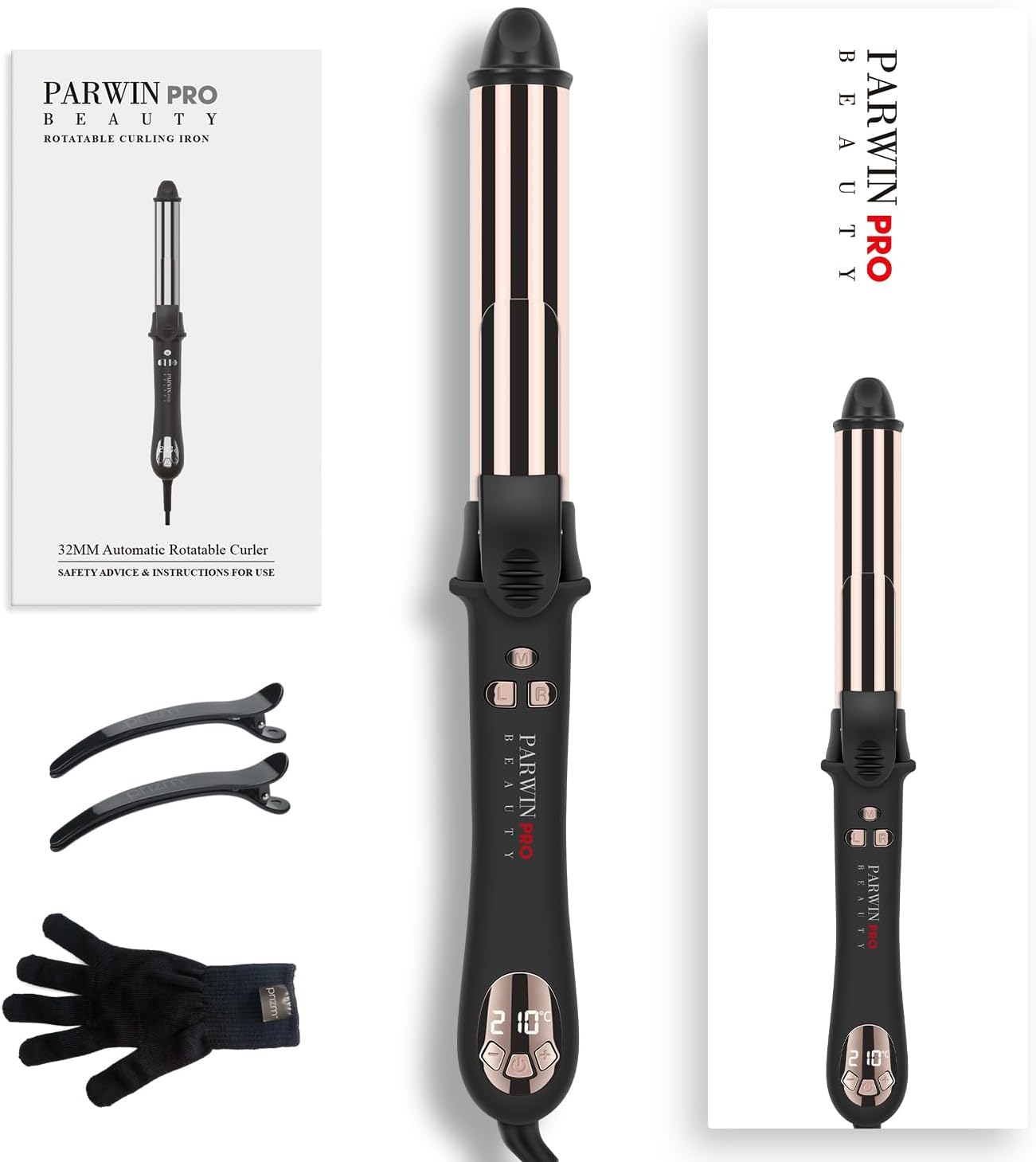Thumbnail 5 de Rotating Curling Iron, 32mm/1.25 inch Automatic Hair Curler with Nano Titanium Coating