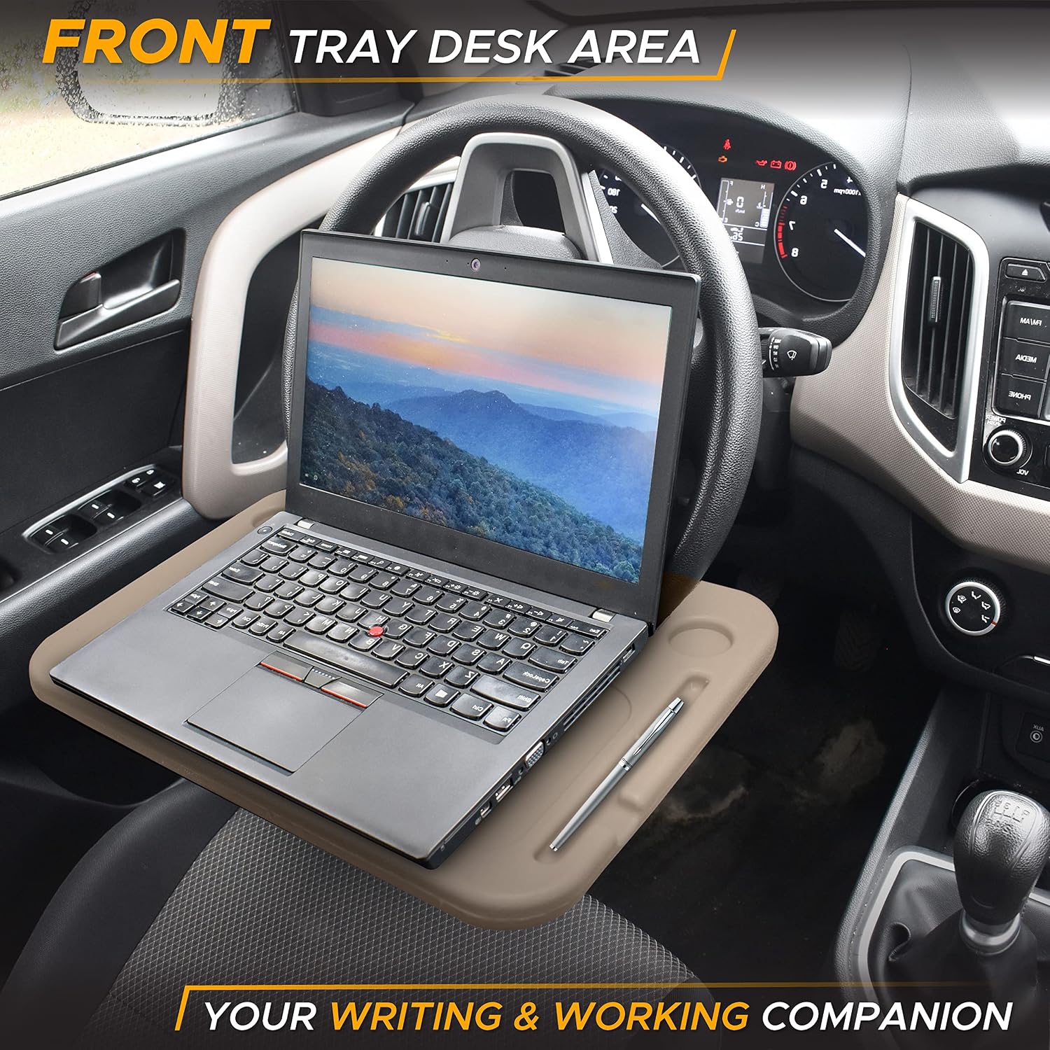 Detalle 2 de EcoNour Steering Wheel Tray in ABS