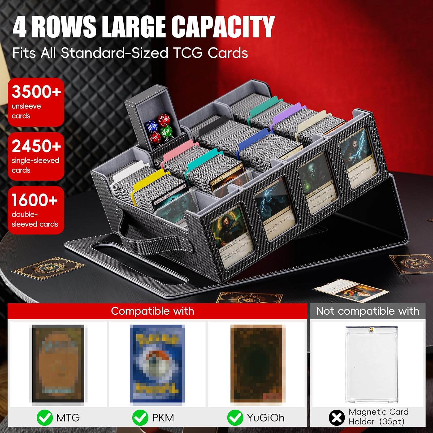 Detalle de Dufvrpe Trading Card Storage Box 3500+