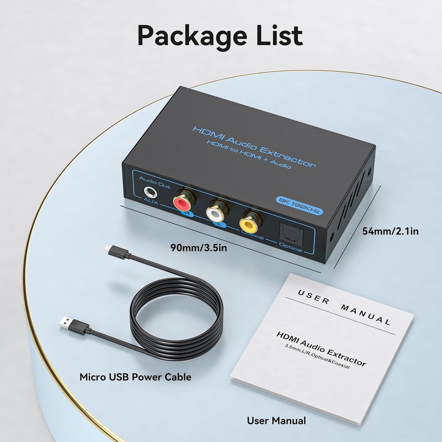 Thumbnail 6 de VPFET 8K HDMI 2.1 Audio Extractor, 4K120Hz, Optical and Stereo Outputs