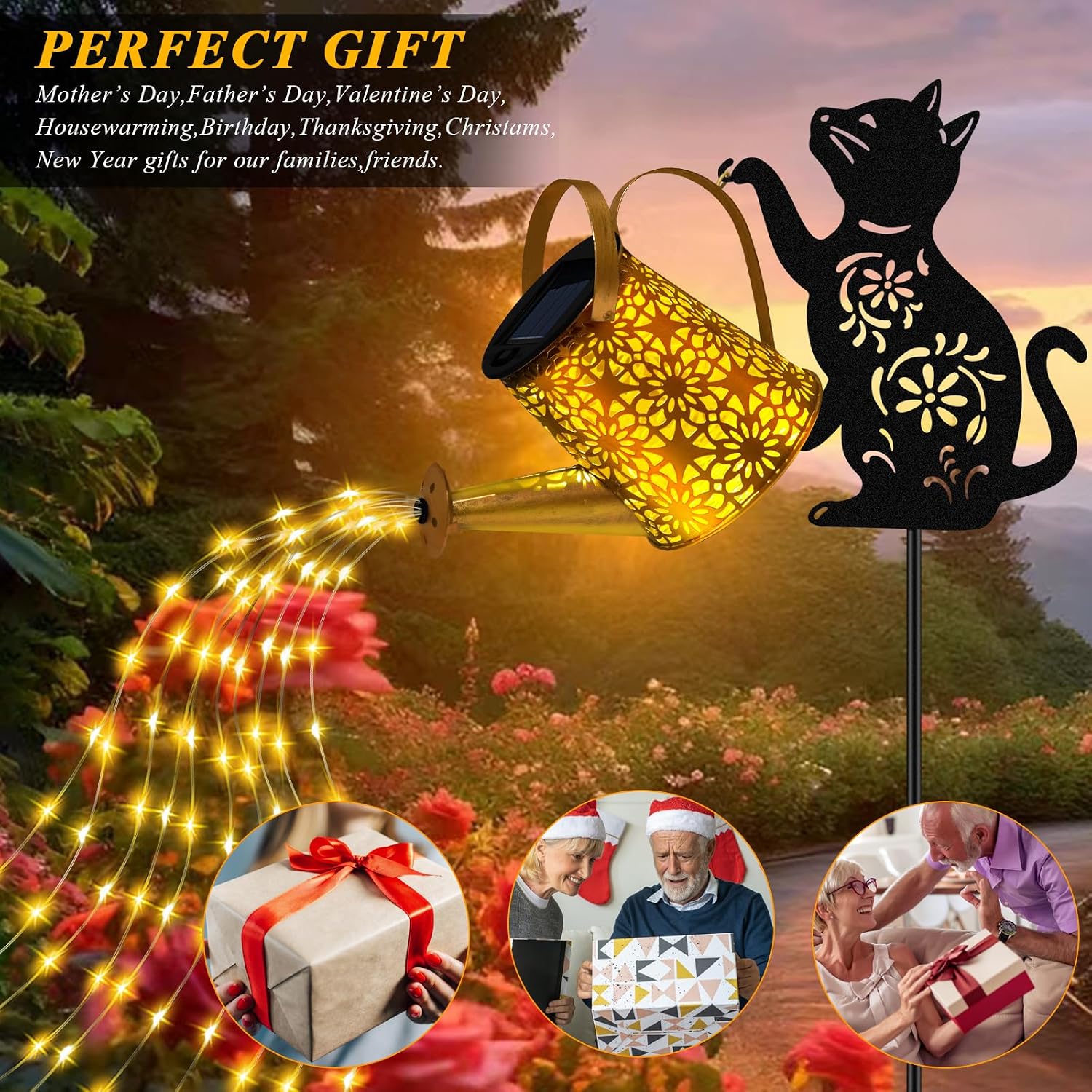 Detalle de Ostritec Solar Watering Can Lights, Metal