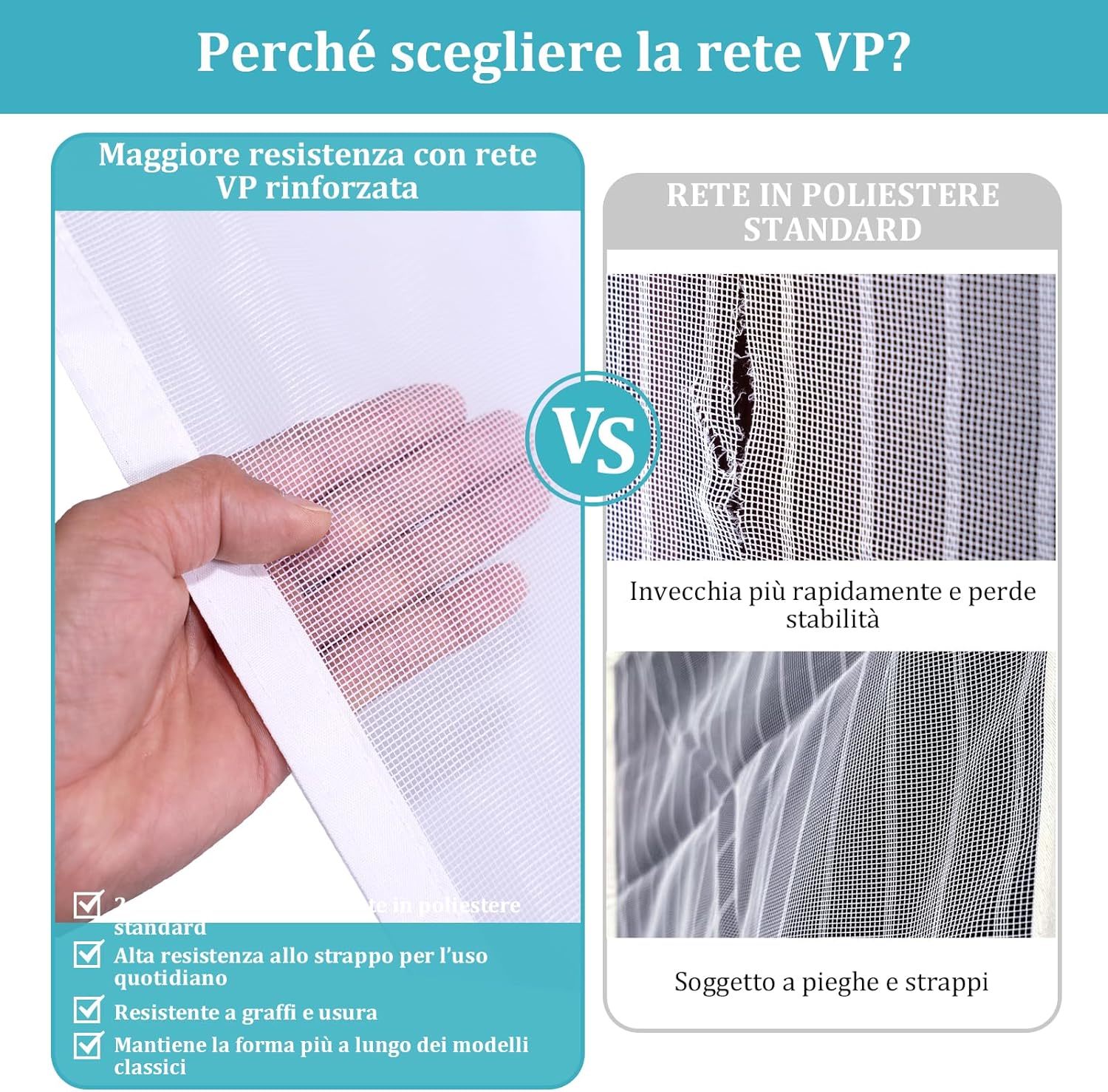 Thumbnail 5 de Apalus VP Zanzariera Magnetica per Porta Balcone 140×240 cm: maggiore resistenza e chiusura affidabile