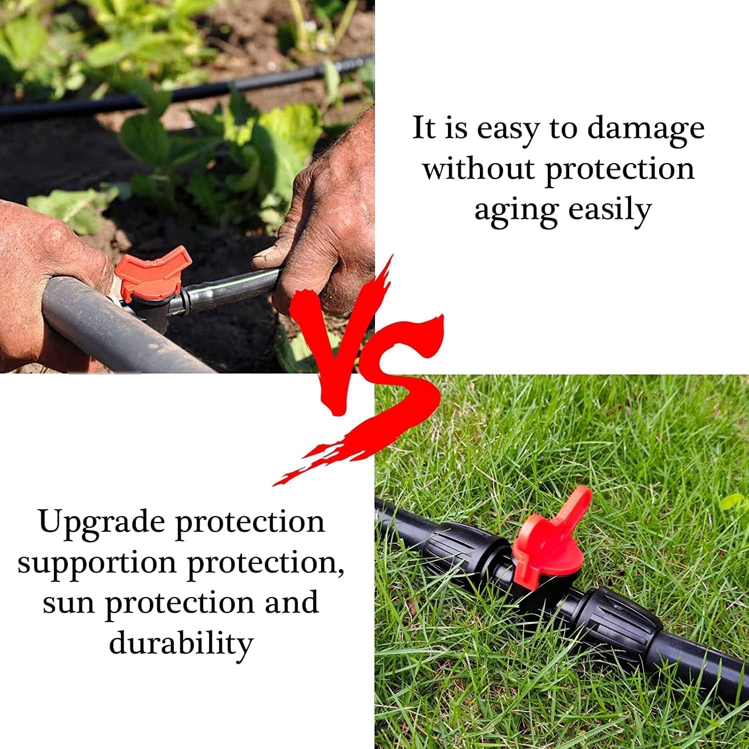 Detalle de Hydrogarden 10 pezzi valvole di intercettazione per irrigazione a goccia tubo flessibile da 16 mm