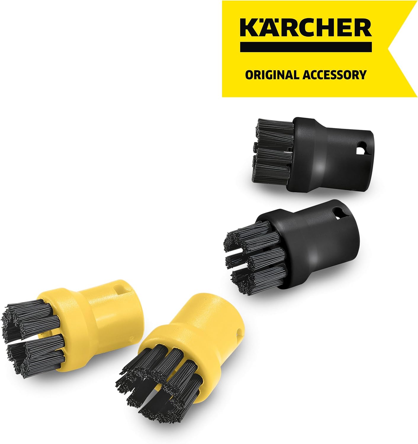 Detalle 1 de Kärcher 2.863-264.0 ronde borstels voor SC-stoomreinigers, set van vier