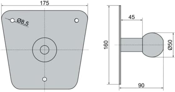 Thumbnail 5 de EUFAB 16412 Wandhalterung – passgenaue Halterung für EUFAB und LAS Fahrradträger