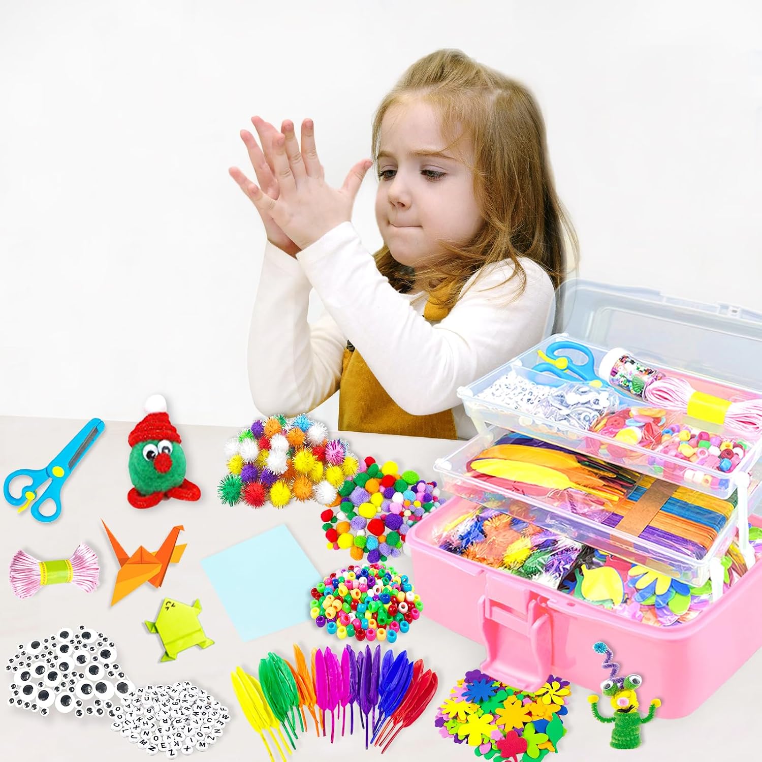 Detalle de Kids craft kit 3000Pcs with 3-tier box