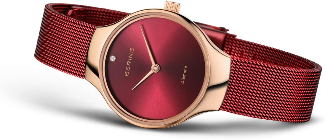 Detalle de Bering Damen Quarz Uhr 13326 mit Saphirglas, 26 mm und 3 ATM