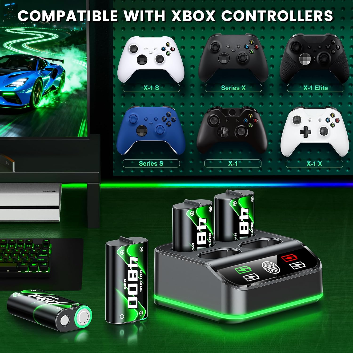 Thumbnail 3 de HEYLICOOL Xbox Controller Battery Pack