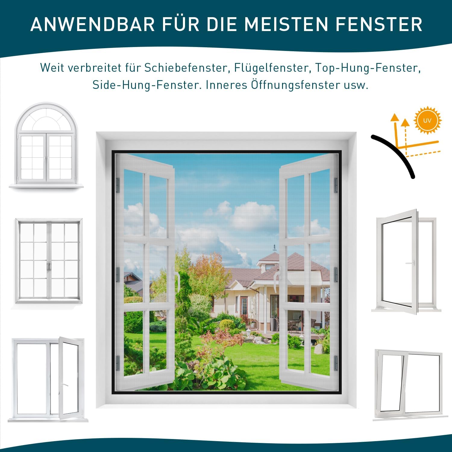 Thumbnail 5 de Rete Zanzariera in Fibra di Vetro per Porta Finestra 120x250 cm – Rotolo Grigio