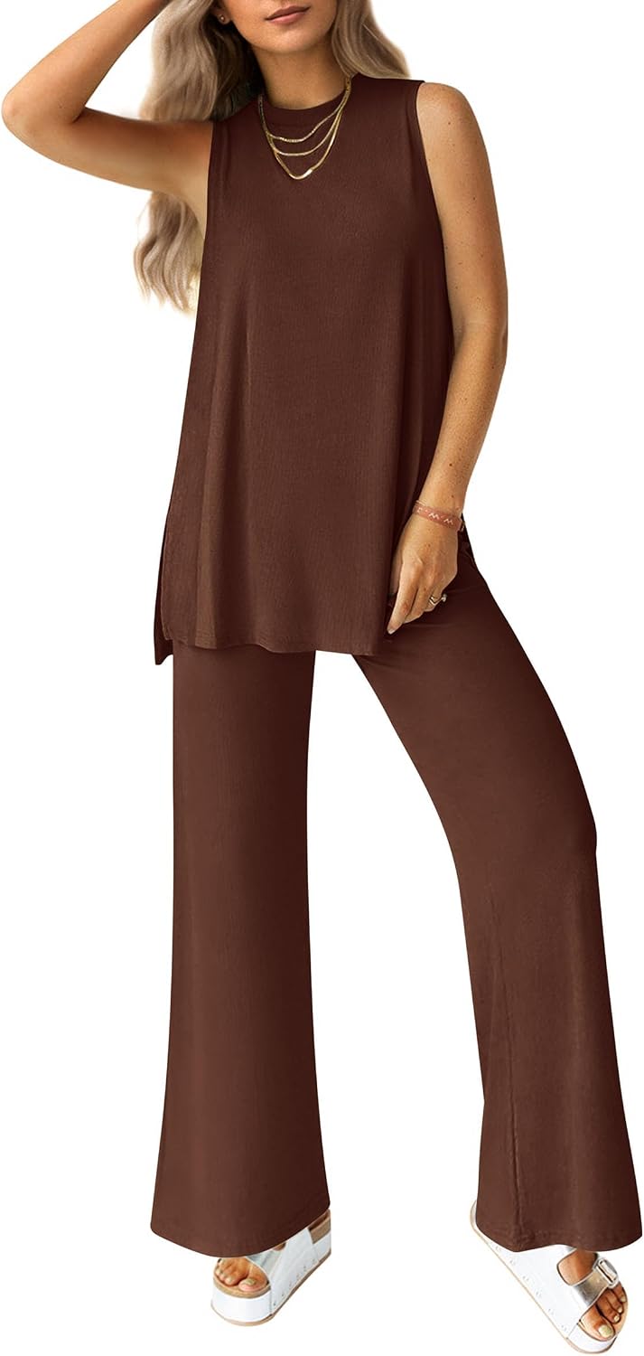 Detalle de PRETTYGARDEN 2-Piece Lounge Set Casual Tank & Pants