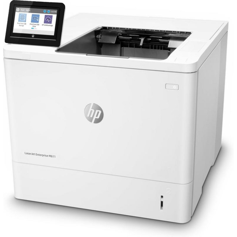 Detalle de HP LaserJet Enterprise M611dn: Impresora láser Ethernet dúplex con seguridad avanzada