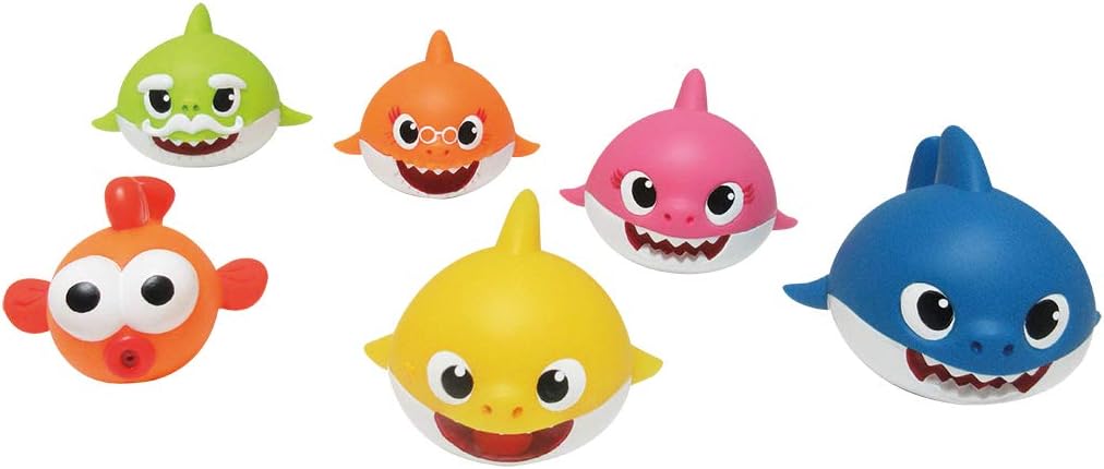 Detalle de Baby Shark ODS 48821 set 6 squaletti da bagno