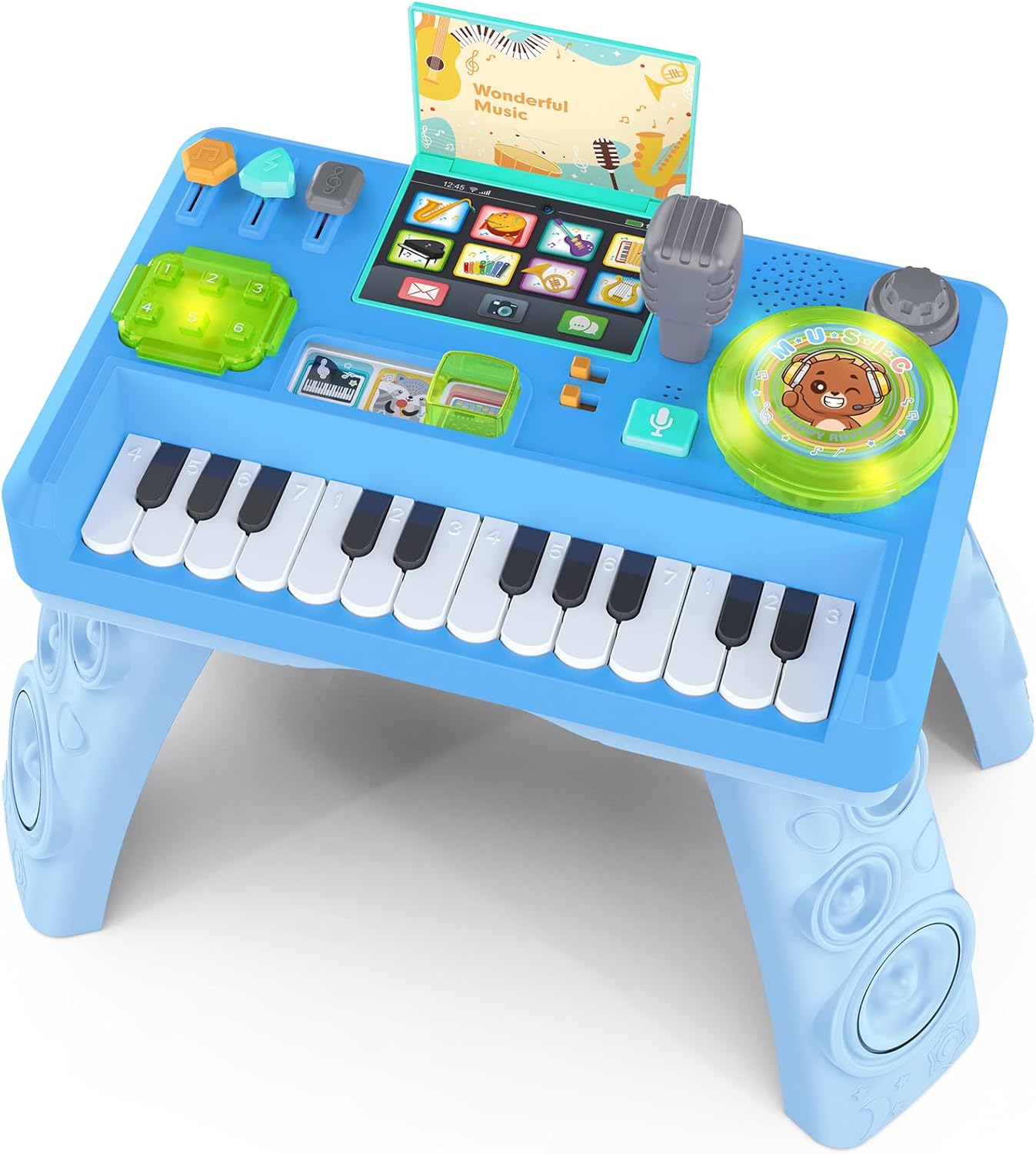 Detalle de Baby DJ Table for Toddlers 1-3: Interactive Musical Piano & DJ Toy