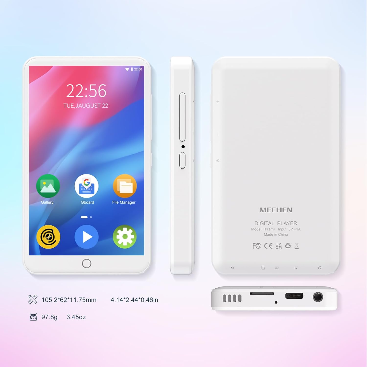 Thumbnail 6 de MECHEN H1-Pro Reproductor MP3 Android 4” 2000mAh
