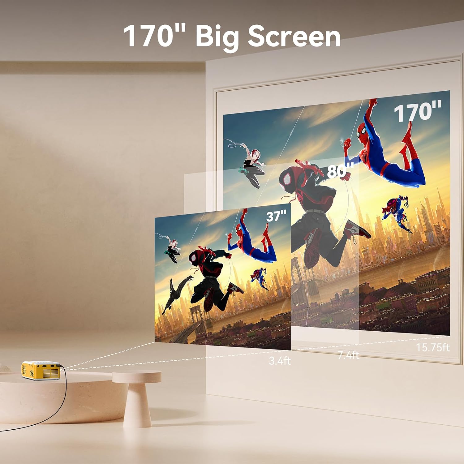 Detalle 2 de Mini Projector with Bluetooth 5.2