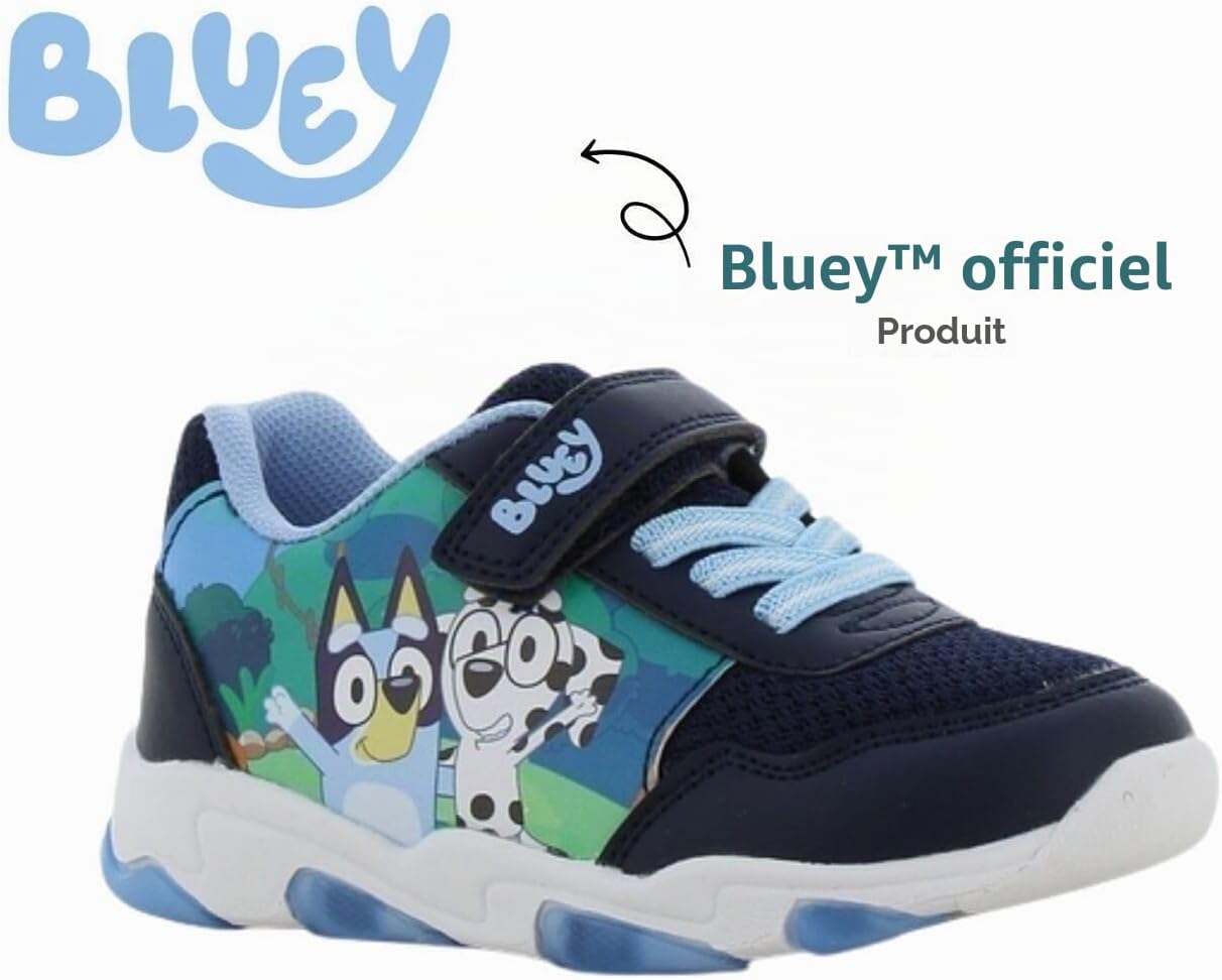 Detalle de Leomil Parent_BL_Sneakers_Boy_LED_All Bluey-jongenssneakers met lichtjes en EVA-zool