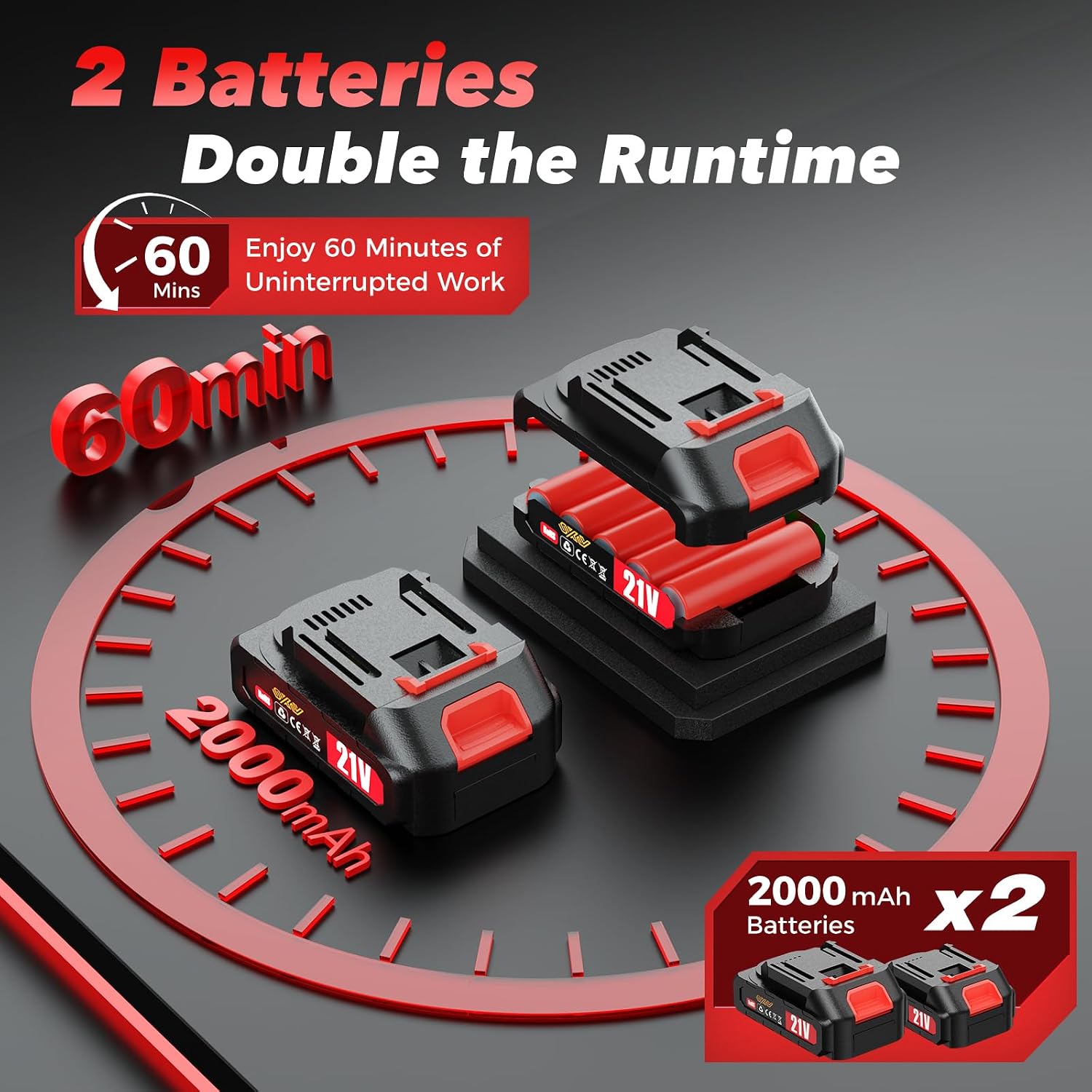 Detalle de Innsky Cordless Car Polisher 21V 2.0Ah