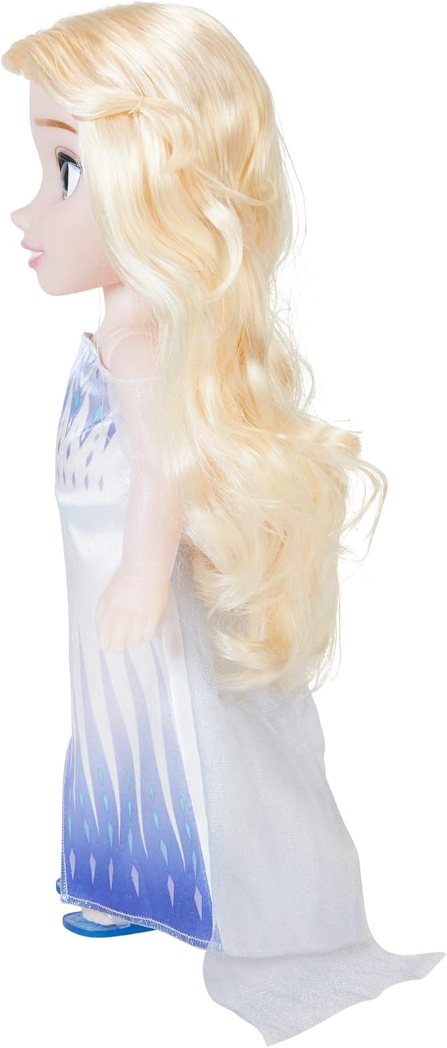 Detalle de Disney Frozen 2 Elsa Puppe (35 cm) – bewegliche Schneekönigin im Modekleid, für Mädchen ab 3 Jahren