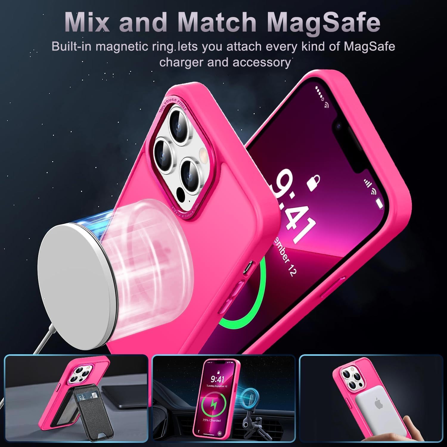 Thumbnail 1 de Newfuture iPhone 13 Pro Max Magnetic Case 13ft