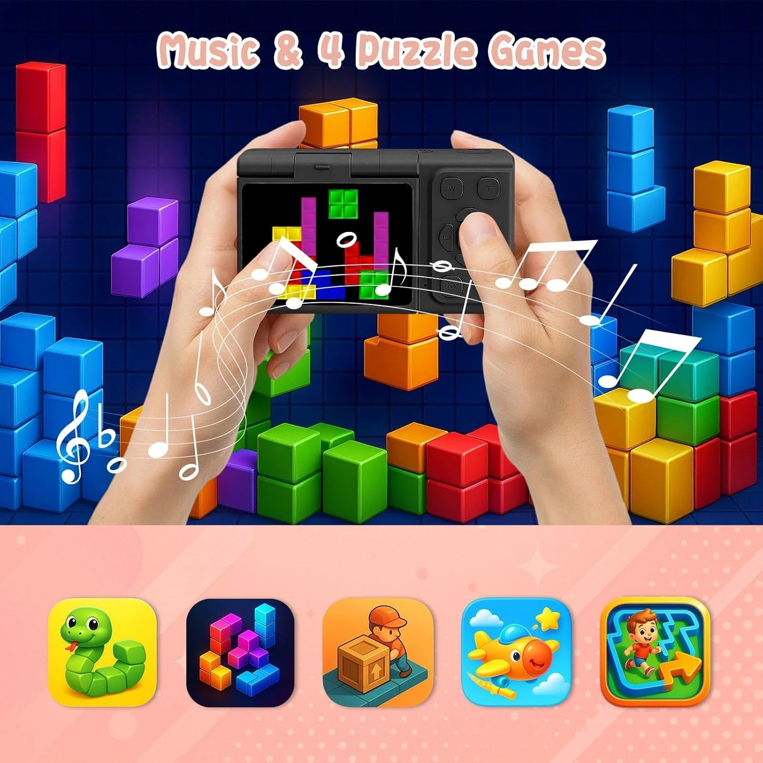 Thumbnail 5 de fceoul Appareil Photo Enfant 1080P 30MP avec écran rabattable 180° – 32 Go inclus, zoom 5X, cadeau idéal pour ado