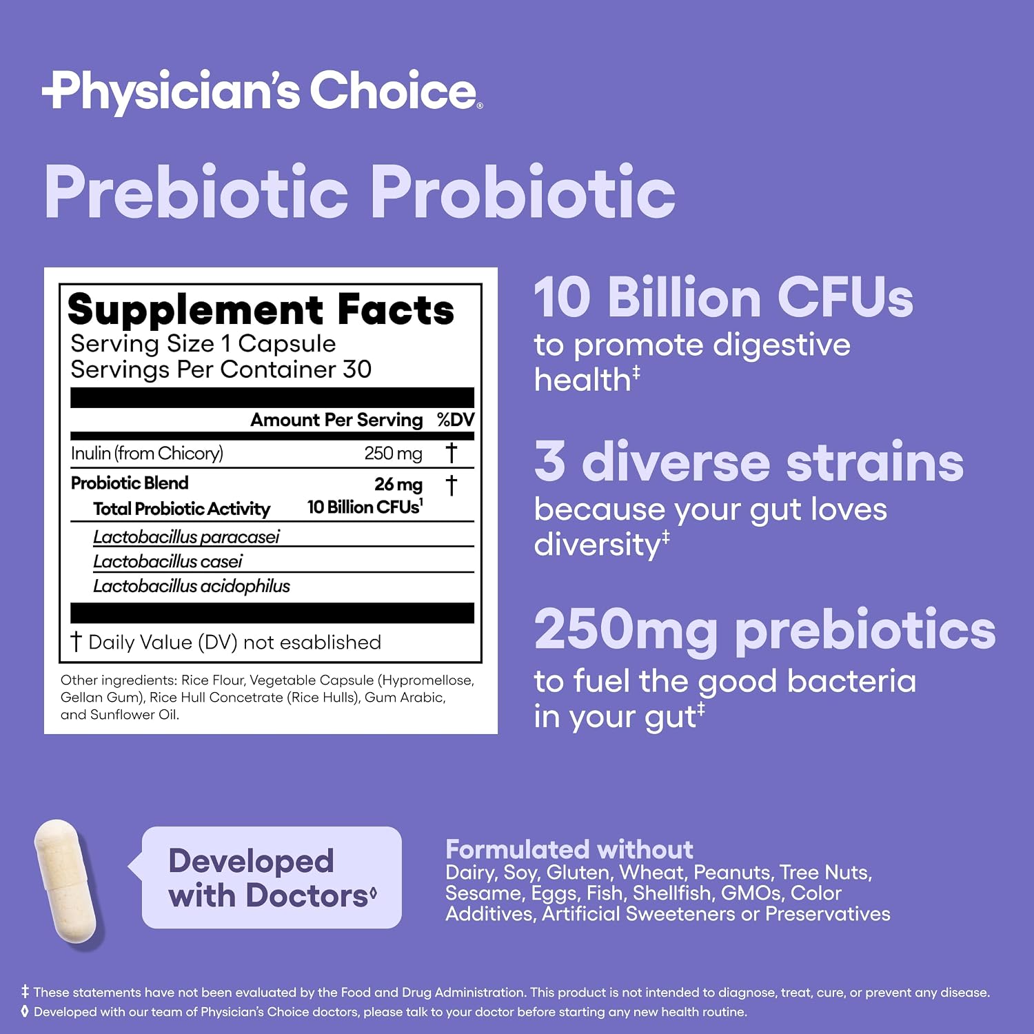 Thumbnail 5 de Physician's CHOICE Probiotic Supplement with 10 Billion CFU
