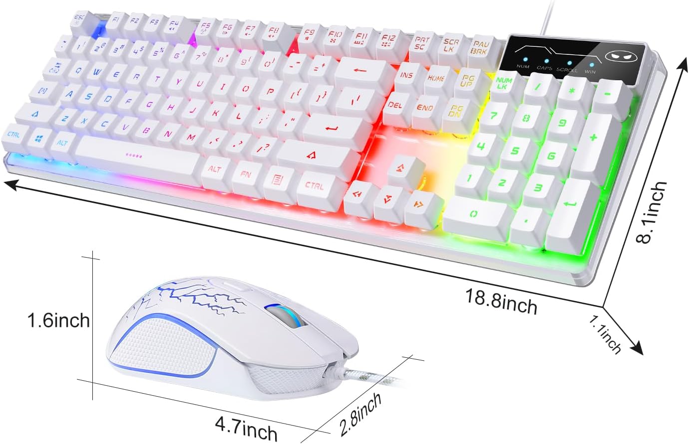 Detalle de K1 Gaming Keyboard 104-Key ⌨