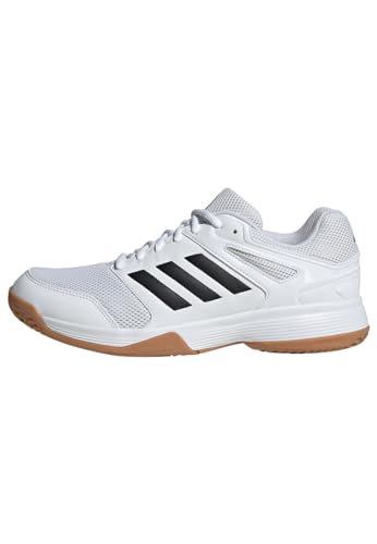Detalle de adidas Herren Speedcourt Indoor Shoes – Cloud White/Core Black/Gum, 42 EU