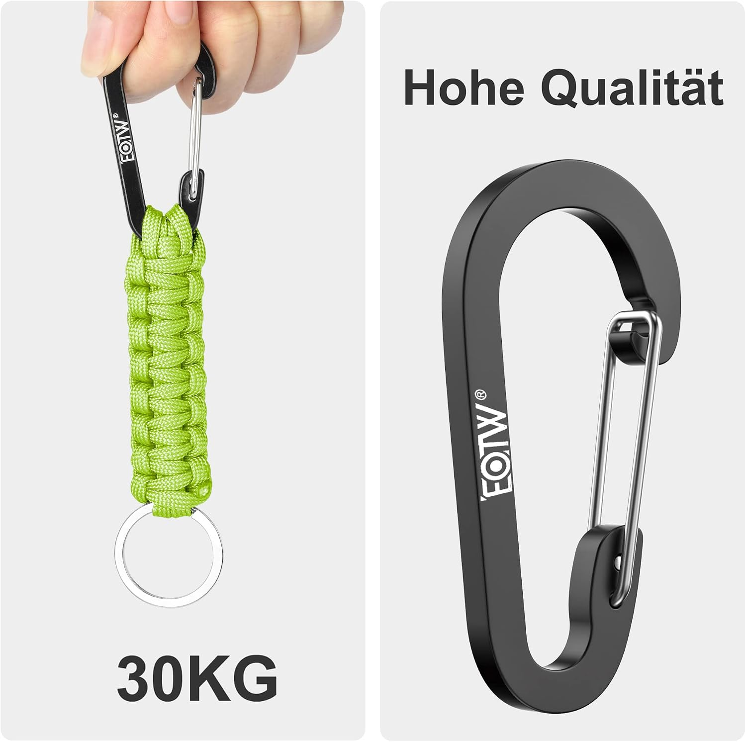 Detalle 2 de EOTW Paracord Schlüsselanhänger 6,1 Zoll