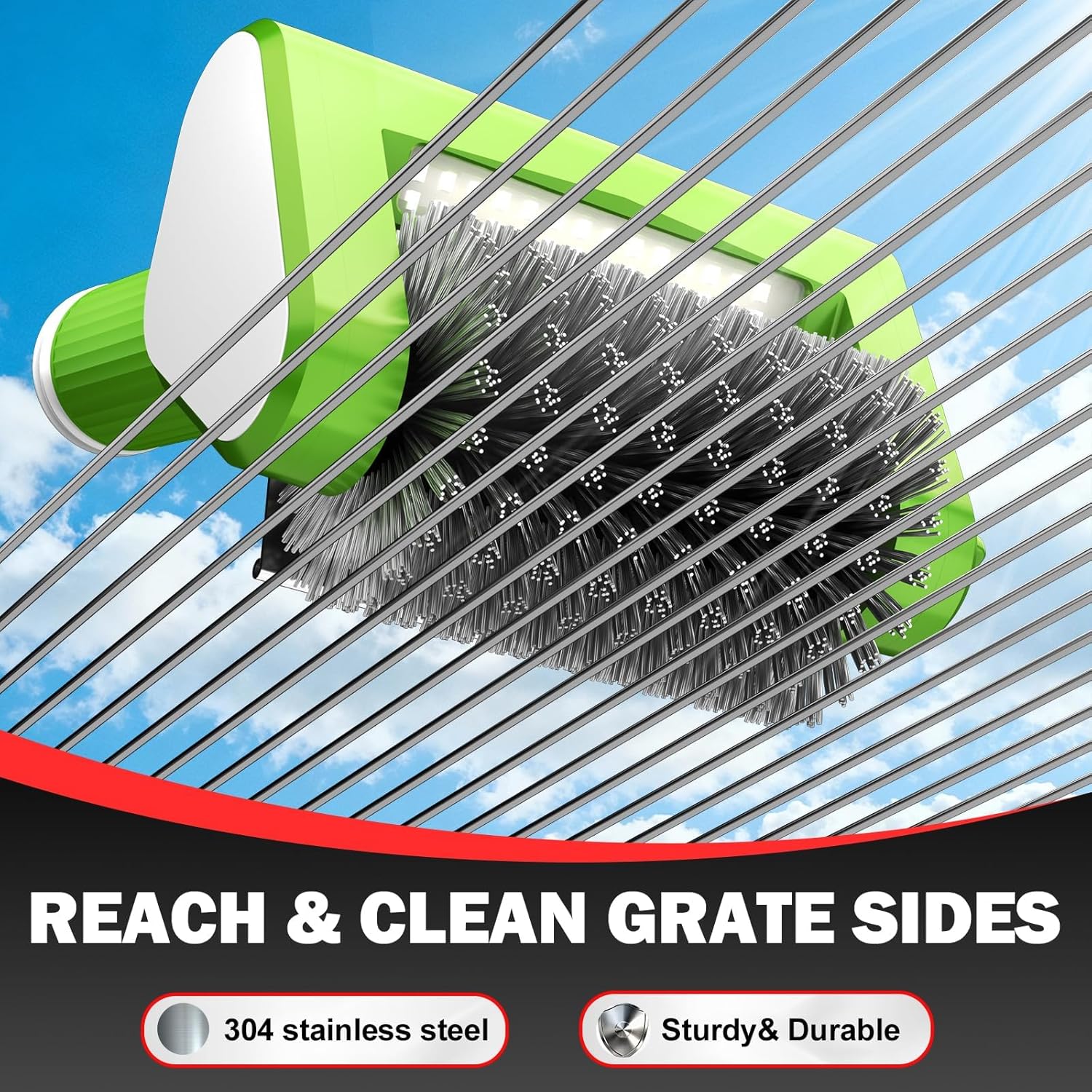 Thumbnail 2 de VYTOOV Electric Grill Brush — 2-Speed LED-Illuminated Grill Cleaner with 2 Replaceable Heads