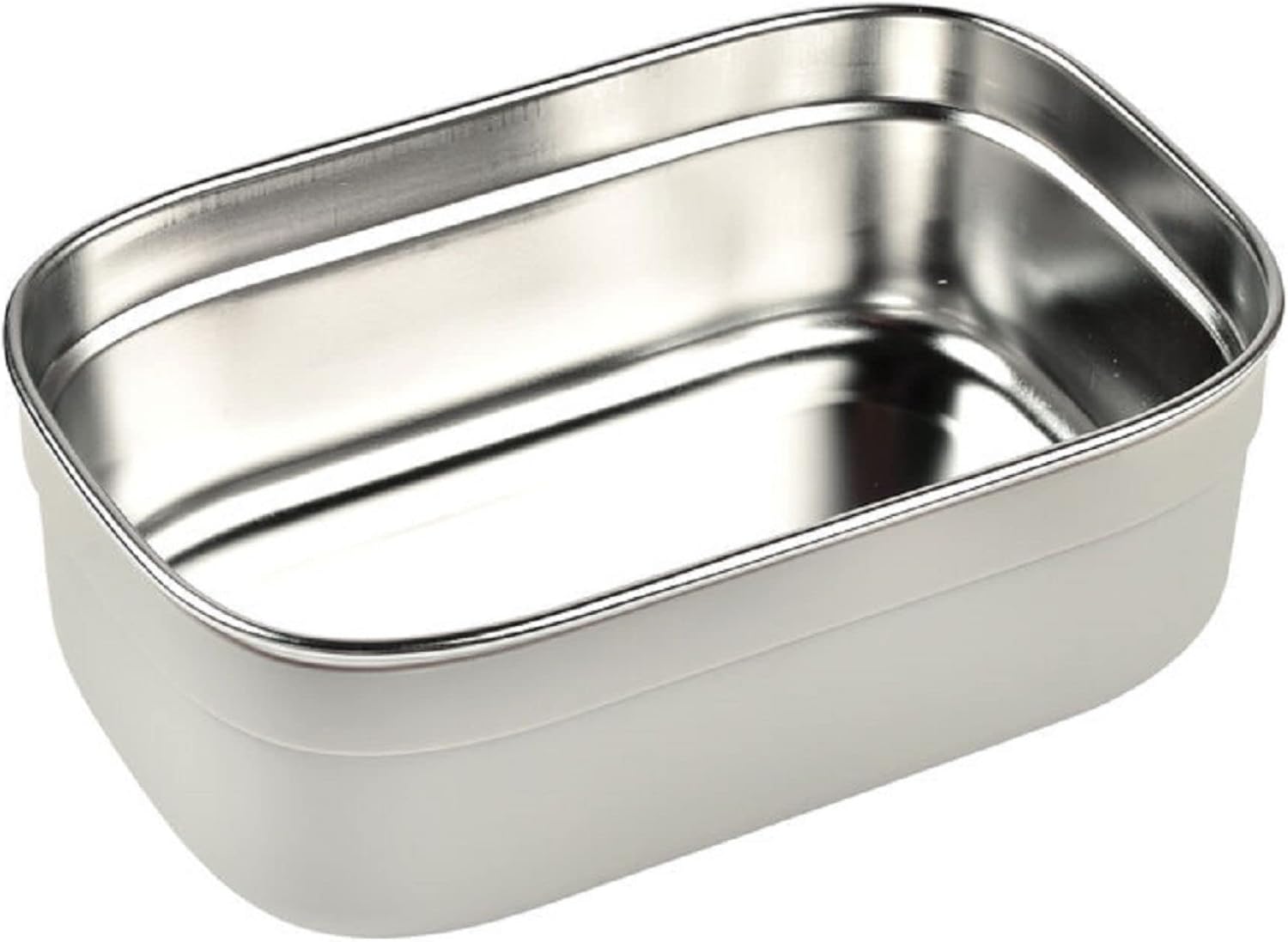 Detalle de Béaba Lunchbox infantil de acero inoxidable 🥪 760 ml, gris/Azul