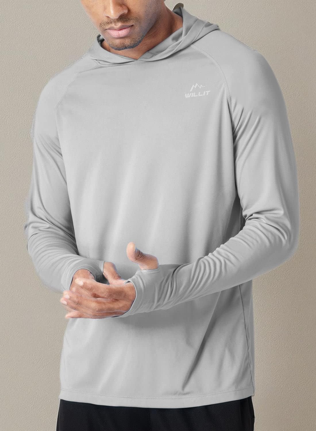 Thumbnail 6 de Willit Men's UPF 50+ Sun Protection Hoodie: Lightweight, Loose-Fit Long Sleeve for Outdoor Activities