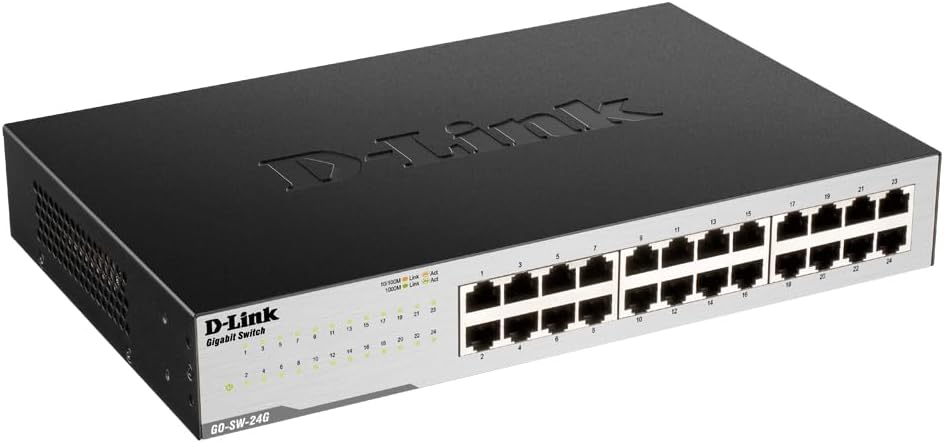Detalle de D-Link GO-SW-24G — 24-portowy przełącznik Gigabit Ethernet bez wentylatora
