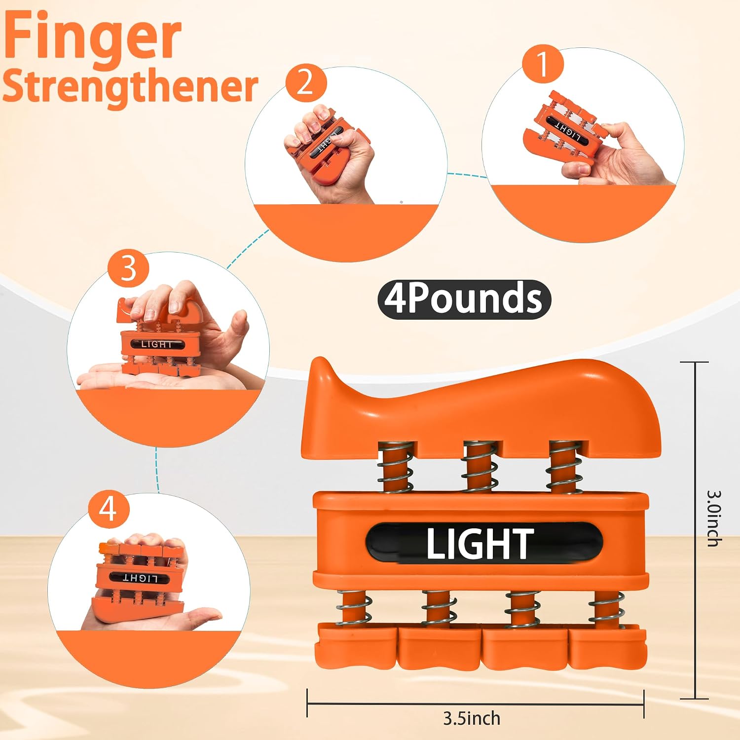 Detalle 2 de DICYWUDI hand gripper set, 11 lb