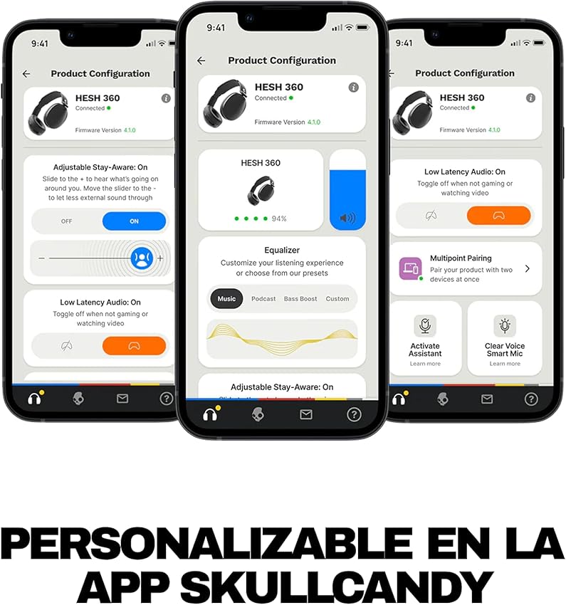 Thumbnail 4 de Skullcandy Hesh 360 auriculares inalámbricos, 100 h